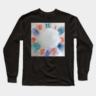 Clock with Numbers Long Sleeve T-Shirt